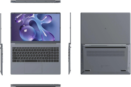 Ноутбук Digma Nova Ryzen 5 3500U 16Gb SSD512Gb AMD Radeon Vega 8 15.6" IPS FHD (1920x1080) Windows 11 Pro grey WiFi BT Cam 6000mAh (DN15R5-ADXW13)