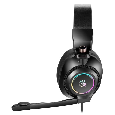 Игровая гарнитура A4Tech Bloody G580 мониторные кабель 2м, Black