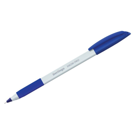 Ручка шариковая BERLINGO "Triangle Snow Pro", синяя, 0,7мм, грип (CBp_70862)