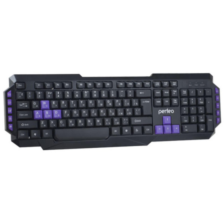 Игровая клавиатура USB Perfeo ROBOTIC мультимедиа, чёрный (PF_5193)