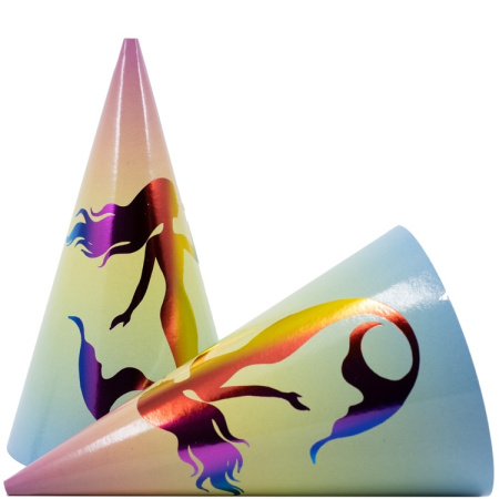 Набор колпаков Русалка радужная 6шт. (1501-4728) 