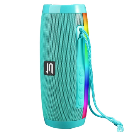 Портативная колонка Jet.A PBS-50 Bluetooth 2x5Вт 1200mAh LED подсветка Аквамарин