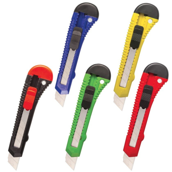 Нож 18мм. STAFF ассорти (230485)