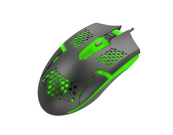 Игровая мышь USB Perfeo SELL (B3417) 6 кн, 7 цв. LED подсветка, 800-24000DPI, кабель 1,8м