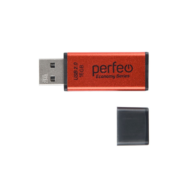 Флеш-накопитель USB2.0 16Gb Perfeo E03 (PF-E03R016ES) красный