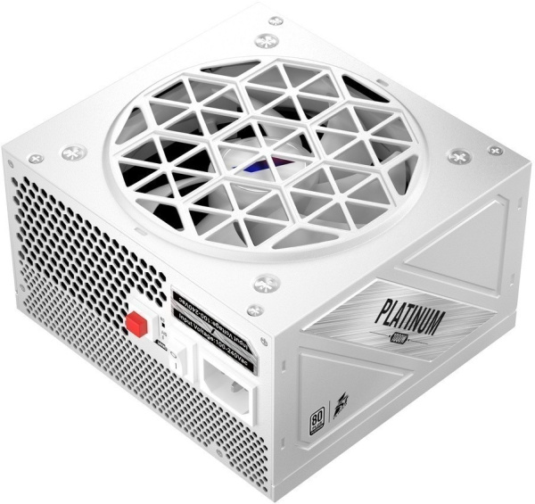 Блок питания 1000Вт 1STPLAYER NGDP Platinum 1000W White (APFC,120мм,4PCI-E,12VHPWR,12SATA,80+Platinum,модульный)[HA-1000BA3-WH]