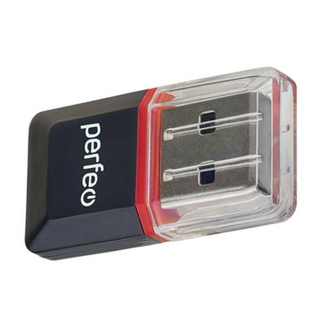 Картридер внешний Perfeo Micro SD PF-VI-R008 черный