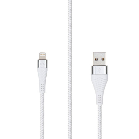Кабель Lightning (m) - USB(m) TFN FORZA, 1м, белый (TFN-CFZLIGUSB1MWH)