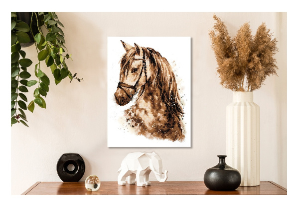 Алмазная мозаика "Верный скакун" ФРЕЯ ALPD-019