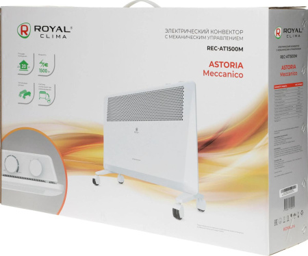 Конвектор ROYAL Clima REC-AT1500M 1500Вт, 20кв.м, настенный/напольный