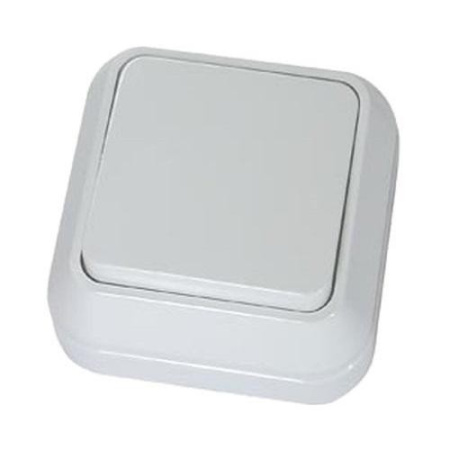 Выключатель накладной 1клавиша, белый, 10A, Makel 45101