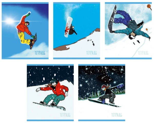 Тетрадь 48л. кл. "На снежном склоне" Эксмо ТК488656