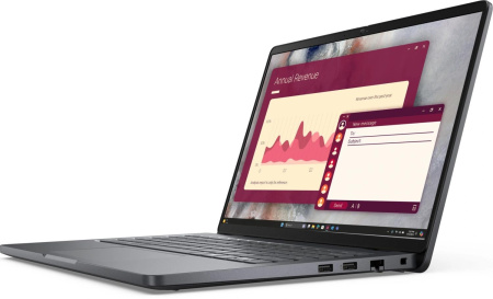 Ноутбук Dell Pro 14 Core Ultra 7 265U 32Gb SSD1Tb Intel Graphics 14" IPS FHD+ (1920x1200) Linux grey WiFi BT Cam (PRO14-7315)
