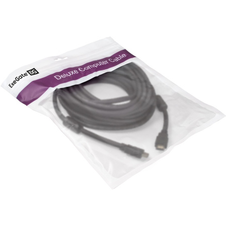 Кабель HDMI(m) - HDMI(m) 10м ExeGate, v2.0 (EX-CC-HDMI2-10.0F)