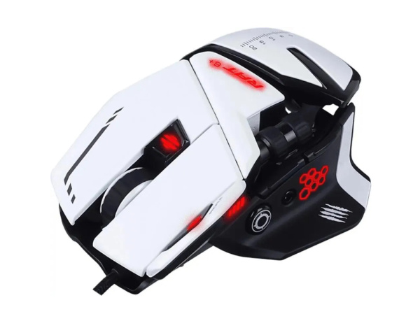 Игровая мышь USB Mad Catz R.A.T.6+ оптическая, 12000dpi, 11 кн., RGB подсветка, White