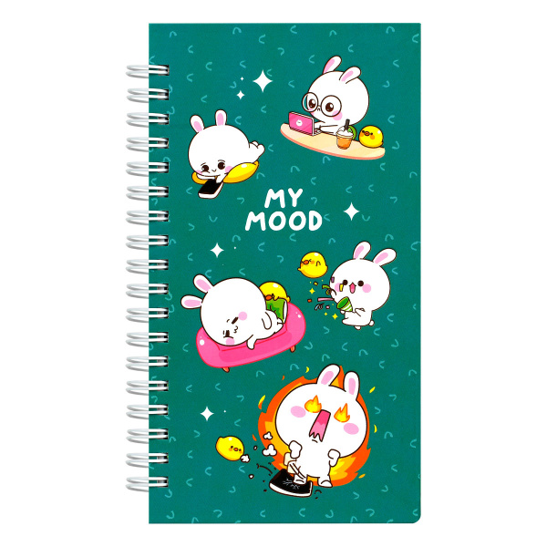 Записная книжка MESHU А6, 96л. "My cute day", на гребне MS_52919