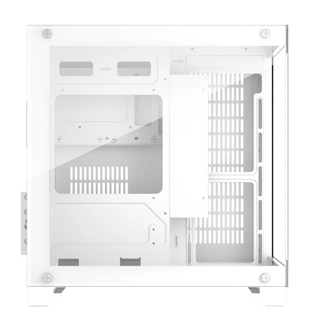 Корпус mATX Б_БП 1STPLAYER MEGAVIEW MV5-TP White (2*USB3.0, Audio, Window,белый,"стеклянный куб")[MV5-TP-WH]