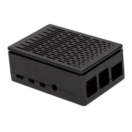 Корпус ACD RA509  Black ABS Case (Install 3010/3007 Fans or 3.5 Inch Touch Screen), совместим с креплением VESA Mount, for Raspberry PI 4B