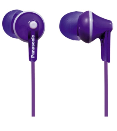 Наушники Panasonic RP-HJE125E-V вставные, 16Ом, 97Дб, кабель 1.1м, Violet