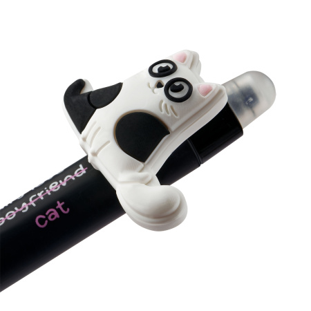 Ручка пиши-стирай MESHU "Funny cats" 0,5мм, синяя, автомат (MS_55627)