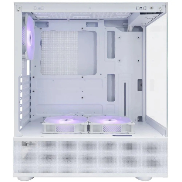 Корпус ATX Б_БП 1STPLAYER MIKU Mi7-A ARGB White (USB3.0, Audio, 3x120mm, белый ARGB,"стеклянный куб")]Mi7-A-WH-2F2R(AP)-W-1F2(AP)-W]