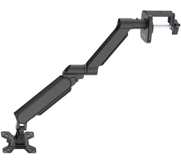 Кронштейн для мониторов ЖК Buro BU-M11 черный 17"-32" макс.10кг крепление к столешнице поворот и наклон, черный