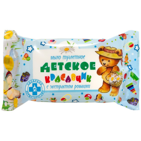 Мыло туалетное детское Меридиан с ромашкой 100г.