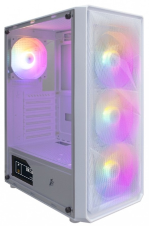 Корпус ATX Б_БП 1STPLAYER FD3 White (USB3.0, Audio, 4x120mm LED,белый) [FD3-WH-4F1-W]