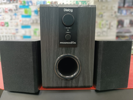 Распродажа! Актив.колонки 2.1 Dialog Progressive AP-100 12Вт, питание от сети, MDF, Black(царапины)