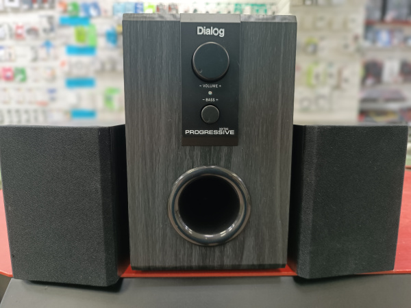 Распродажа! Актив.колонки 2.1 Dialog Progressive AP-100 12Вт, питание от сети, MDF, Black(царапины)