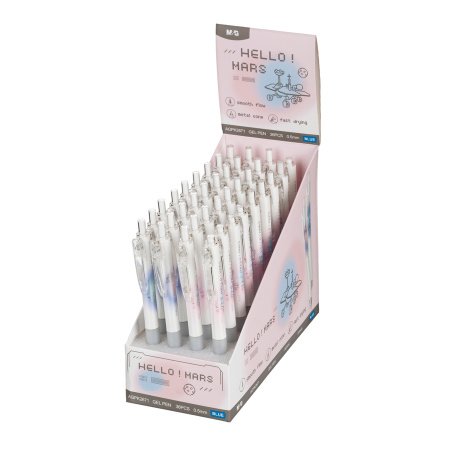 Ручка гелевая M&G "Hello Mars" автомат 1963986