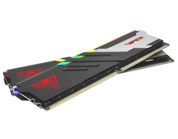 Модуль памяти DIMM DDR5 32Гб 6800МГц Patriot Viper Venom RGB (PVVR532G680C34K) (радиатор) CL34 (2x16Гб)