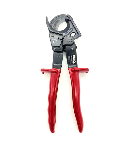 Ножницы кабельные секторные Iwiss HS-325A, медь/алюминий до 240кв.мм, храповый механизм