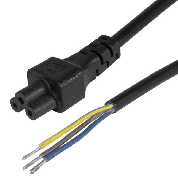 Кабель питания 0.5м, IEC 60320 С5, 3*0.75, CCA