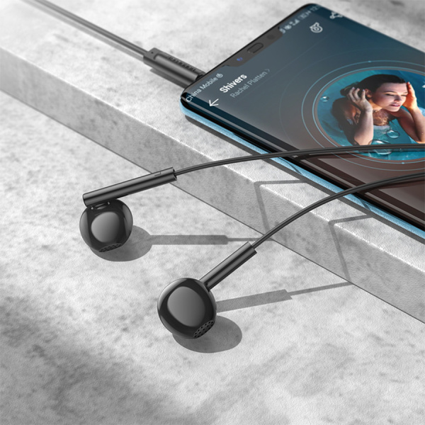 Гарнитура проводная BOROFONE BM76 вставные, кабель 1.2м, черный