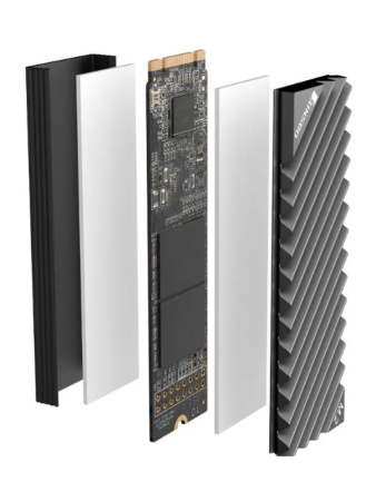 Радиатор для SSD M.2 2280 JONSBO M.2-3 Gray (серый)