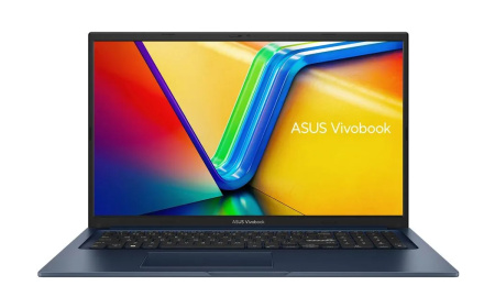 Ноутбук Asus 17.3" Vivobook X1704ZA-AU333 Intel i3-1215U/8Gb/512SSD/NoOS/FHD/IPS/Quiet Blue