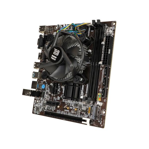 Мат.плата S1151 с процессором i5-6600 и кулером BaseTech H110M-K (mATX,2DDR4,M.2,3SATA,VGA,HDMI,PC2666)[BT-H110M-K-6600]