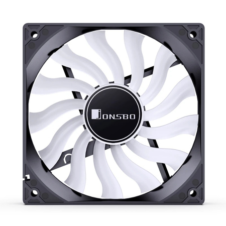 Кулер в корпус 120х120х20 JONSBO Black 12020 (1100prm/3pin+4pin/35.9 CFM/28.6дБ черный)