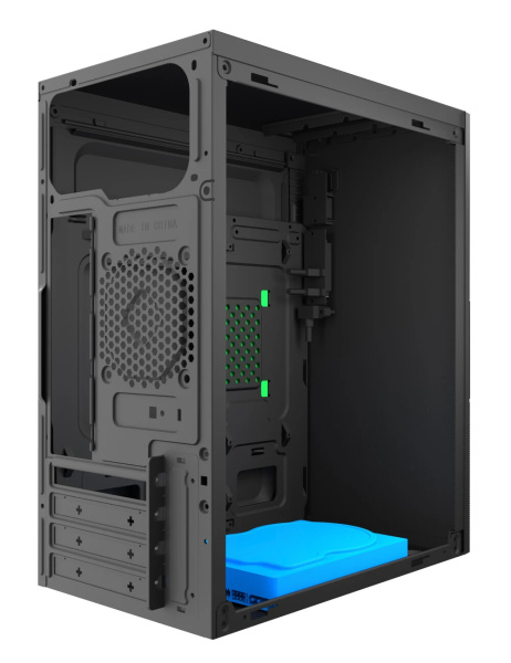 Корпус mATX 450w Foxline Forza FZ-019-SX450 (2*USB2.0,Audio,черный)