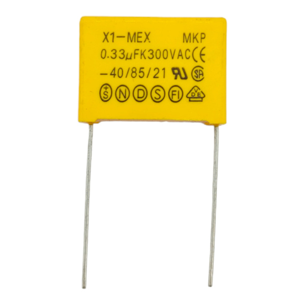Конденсатор пленочный X1  330нФ(0.33мкФ) 300в, P=22.5мм, 10%, 25*10*20мм, Shengxin X1334K30L22