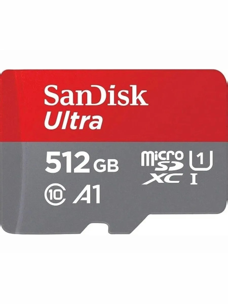 Карта памяти MicroSDXC 512Gb SanDisk Ultra Class 10 UHS-I U1 A1 (без адаптера)R 150MB/s