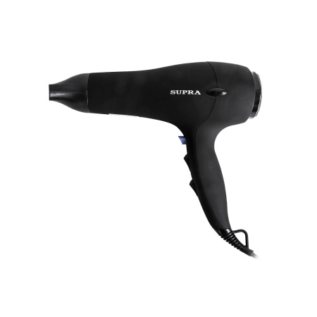 Фен Supra PHS-2204L Black 2200Вт, 3 режима, 1 насадка