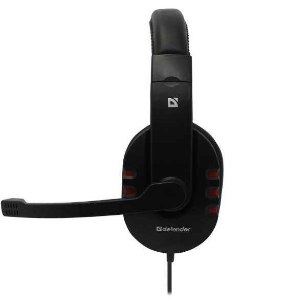Игровая гарнитура Defender Warhead G-160 мониторные, 32Ом, 106дБ, кабель 2.5м, Black-Red