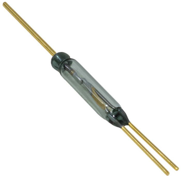 Геркон переключающийся 3 контакта,  60в, 0.25а, 14.2мм, РЗМКП МКС-14104