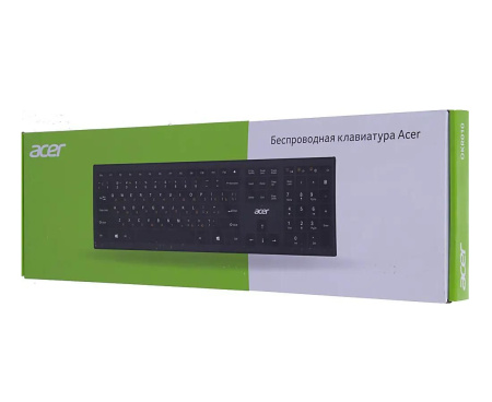 Клавиатура беспроводная Acer OKR010 slim Multimedia USB чёрная [ZL.KBDEE.003]