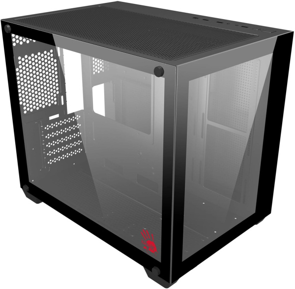 Корпус Bloody BD-CC108 черный без БП mATX 9x120mm 2xUSB3.0 audio bott PSU