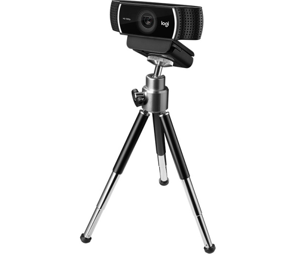 Веб-камера Logitech C922 Pro Stream 2МП,1920*1080,микрофон,автофокус,креп.на монитор,че (960-001088/960-001089)