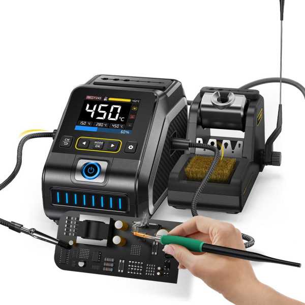 Паяльная станция Fnirsi DWS-200-F245, паяльник 100..450С, 200вт, C245-B