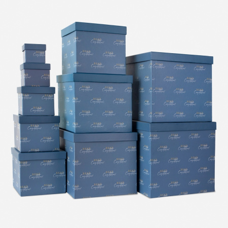 Коробка подарочная квадратная "Diplomat" 18*18*9см (КВ-12-915/КВ-7)